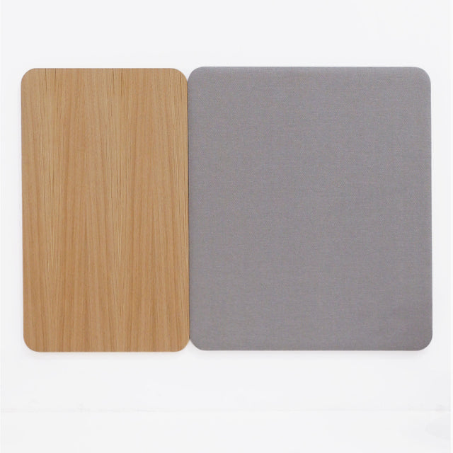 Cabecero modular 160cm Roble - Tapizado Gris - Libra 50 Slowdeco