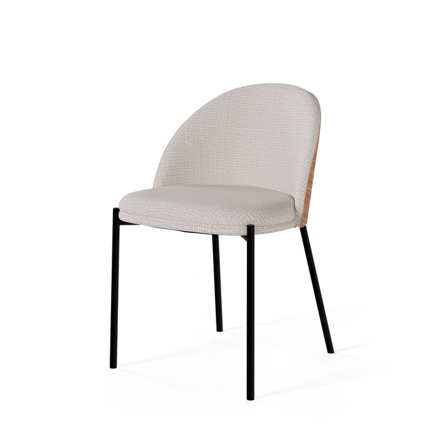Silla Tapizada Casandra Taupe