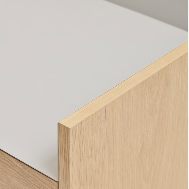 Mueble TV Valley 180 Roble - Nogal (Copia) con roble natural, nogal en ambiente de estilo nórdico