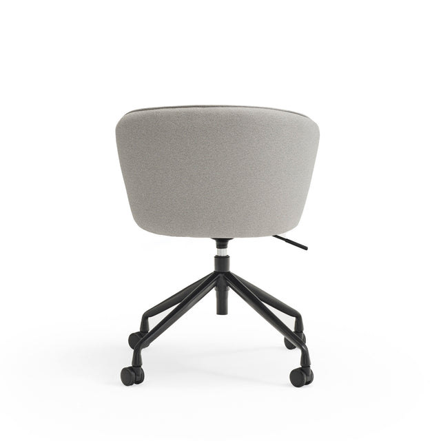Silla Giratoria 360º ADD Gris Con Ruedas con acabado gris en ambiente de estilo nórdico