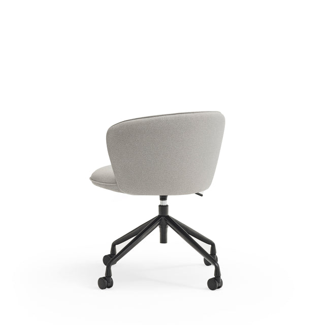 Silla Giratoria 360º ADD Gris Con Ruedas con acabado gris en ambiente de estilo nórdico