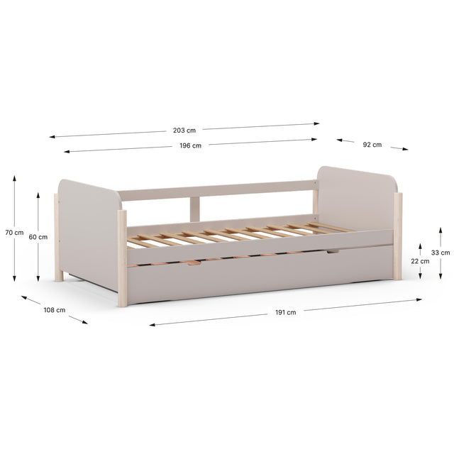Cama Infantil Nido Lily 198 Crema
