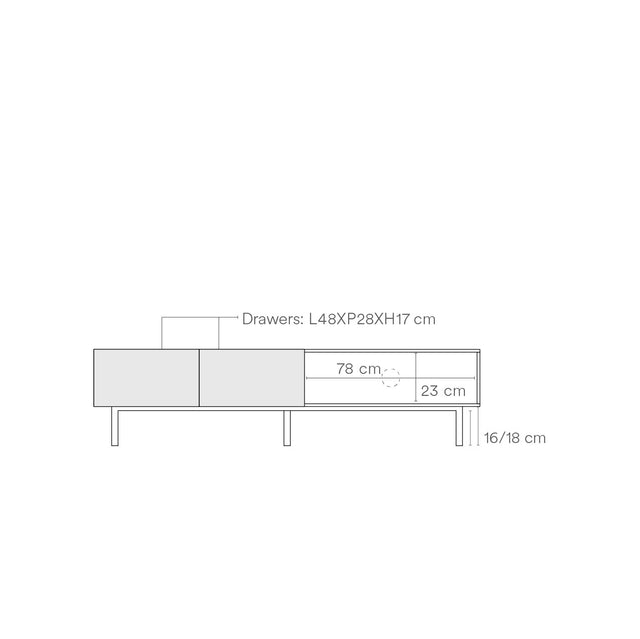 Mueble tv Arista 180cm Teulat