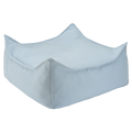Mueble Puf de Exterior Cuadrado Azul Impermeable vista principal para exterior de estilo nórdico