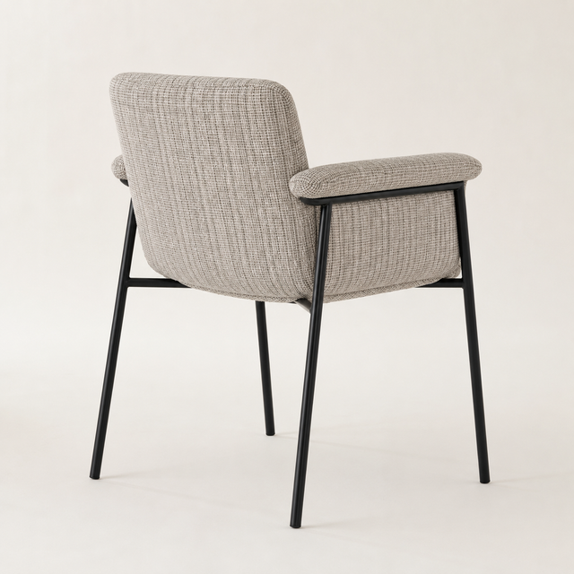 Silla de Comedor Carolyn Con Brazos Taupe