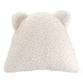 Mueble Cojín Osito de Borreguito Blanco Crema con acabado blanco, acabado crema vista principal de estilo nórdico