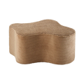 Mueble Puf Infantil Nube de Pana Marrón vista principal de estilo nórdico