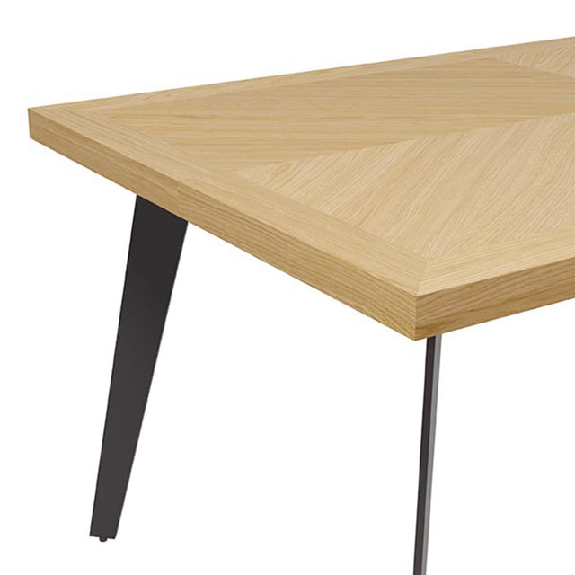 Mesa de Comedor Randy Fija Roble y Metal | detalle de diseño | Somcasa Vlc | 00MS215514 | imagen 3