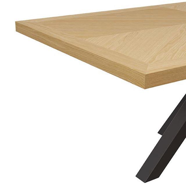 Mesa de Comedor Elaine Fija Roble y Metal | detalle de diseño | Somcasa Vlc | 00MS215914 | imagen 3