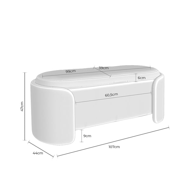 Puff Banqueta Bernice Gris | imagen de ambiente | Somcasa Vlc | 00SF305721 | imagen 6