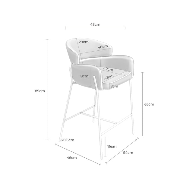 Taburete Bajo Ander Taupe | vista secundaria | Somcasa Vlc | 00SL127230 | imagen 2
