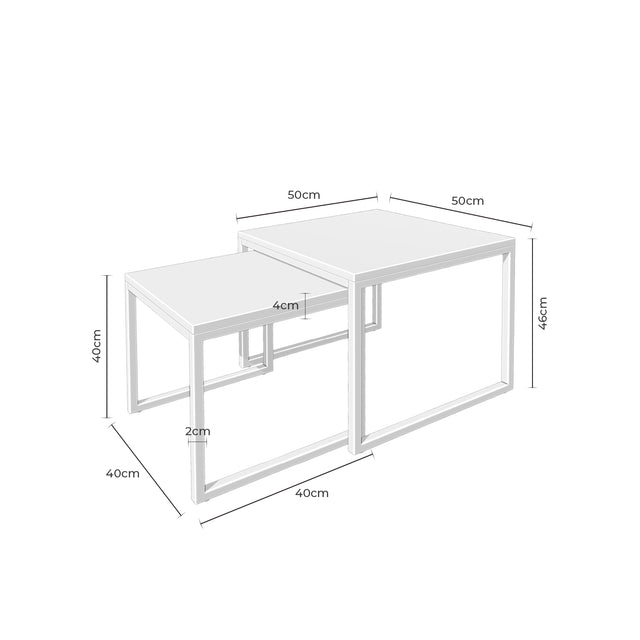 Mesa de centro Piero Roble/Negro 40 × 40 cm de Somcasa Vlc - imagen 7