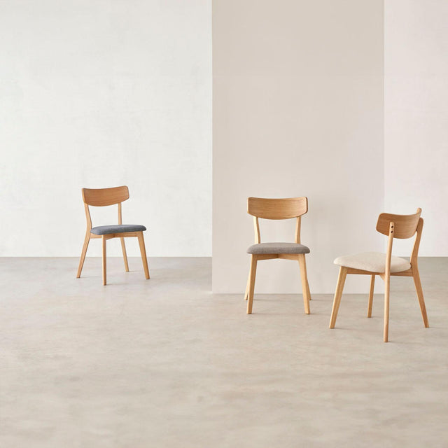 Silla Keira Beige con Patas de madera | detalle de materiales | Somcasa Vlc | 00SL115225 | imagen 7