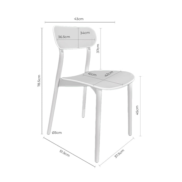 Silla Greta Blanco | vista de producto | Somcasa Vlc | 00SL115502 | imagen 9