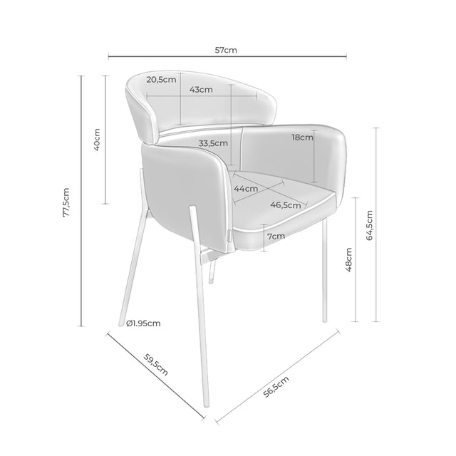 Silla Sally Beige | imagen de ambiente | Somcasa Vlc | 00SL120325 | imagen 6