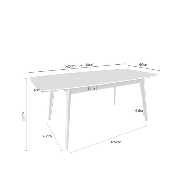 Mesa Kenna Ext Roble y MDF | vista de producto | Somcasa Vlc | 00MS202242 | imagen 9