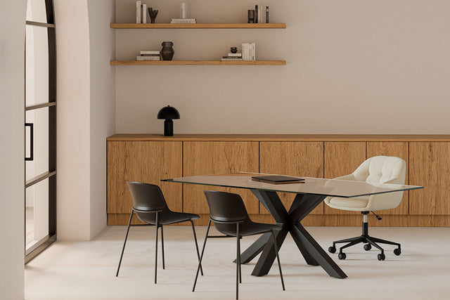 Mesa de Comedor Demi Metal y Vidrio | imagen de ambiente | Somcasa Vlc | 00MS209407 | imagen 6