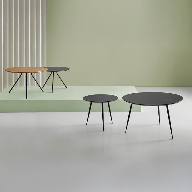 Mesa de centro David Roble/Negro 75 × 75 cm de Somcasa Vlc - imagen 4