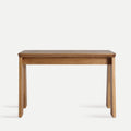 Vista frontal Escritorio Mito 120 cm en madera de mindi Kodu Homedesign Slowdeco