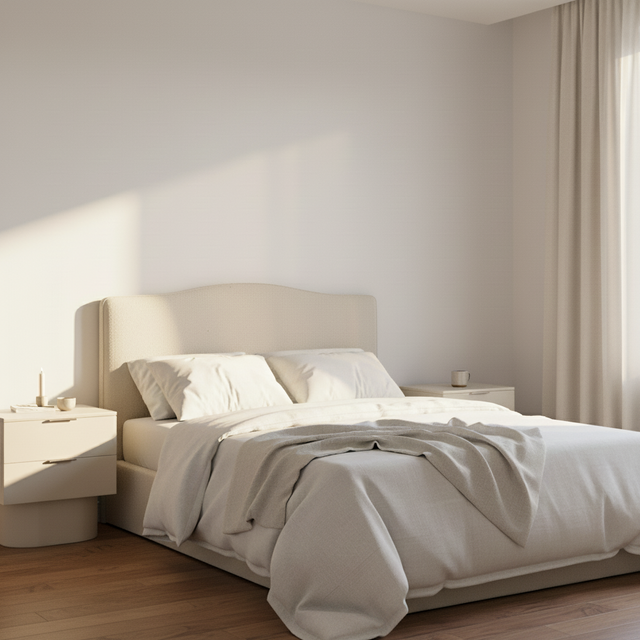 Mueble de diseño en madera natural en espacio de estilo nórdico
