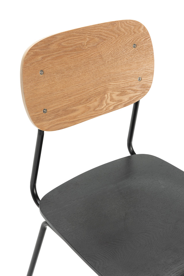 Silla de Comedor Aira Natural & Negro