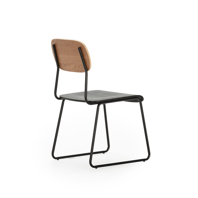 Silla de Comedor Aira Natural & Negro