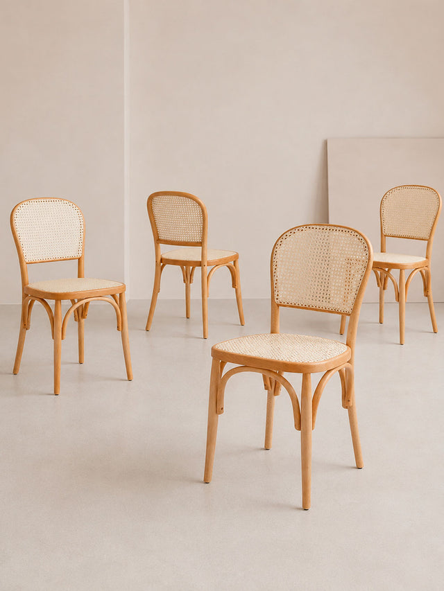 Chulilla wood and mesh chair