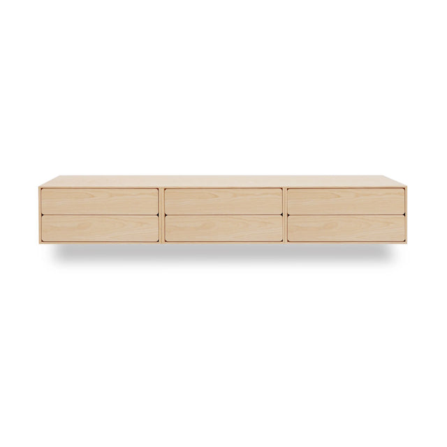Mueble de TV de 240cm personalizado Natural Nórdico Cajones Extraíbles / Cajones Extraíbles / Cajones Extraíbles Colgado a Pared Slowdeco
